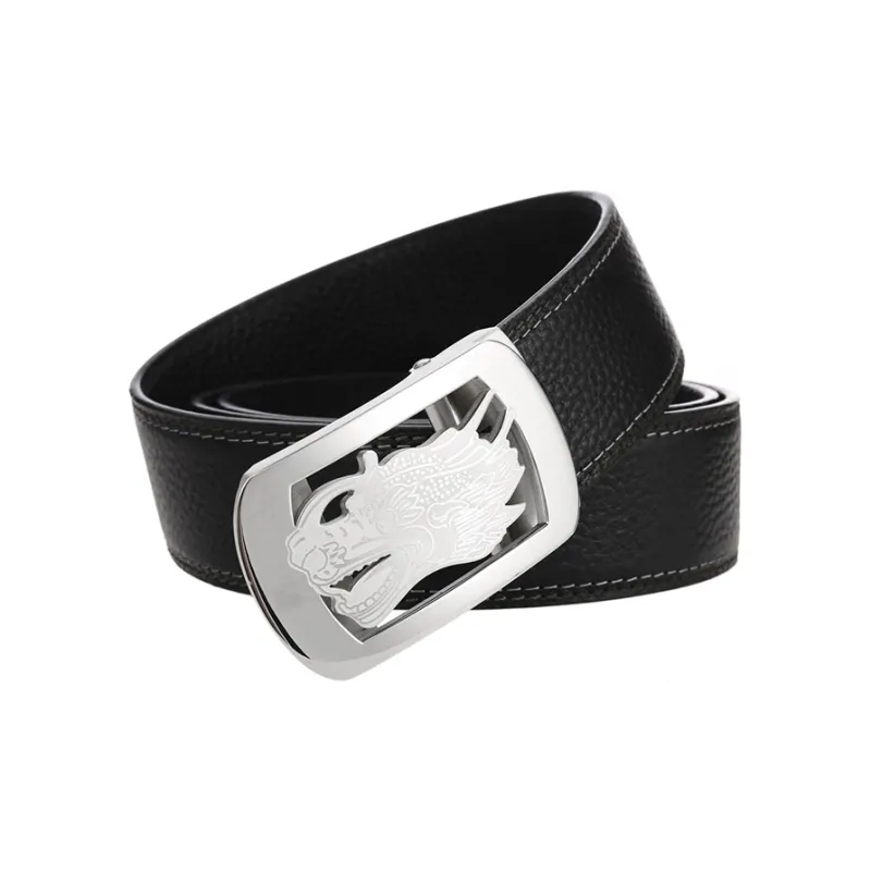 YUZHAOLIN Cow Leather Belts Men's Width 3.8CM-1