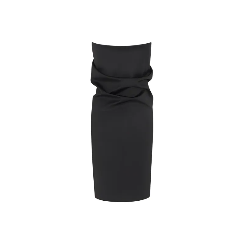 SAINT LAURENT Strapless Wool blend Minidress-1