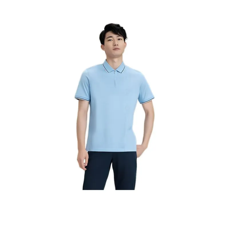GOLDLION Polo Shirt Men's Light Blue-0