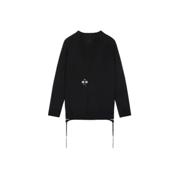 Givenchy SS22 Men Cardigan In Wool With Padlock Closing