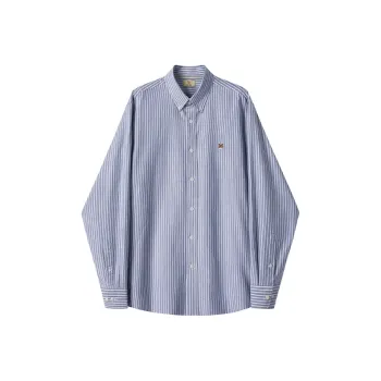 WILLIAM FOX&SONS Shirt Unisex Blue And Gray Stripes