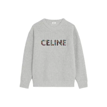 CELINE CELINE DYSFUNCTIONAL BAUHAUS Men's Collections Sweater Men's Light Gray