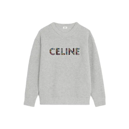 CELINE CELINE DYSFUNCTIONAL BAUHAUS Men's Collections Sweater Men's Light Gray