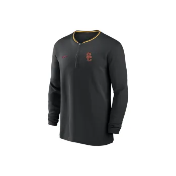 Nike Usc Trojans Sideline Coach Men's Nike Dri FIT College 1/2 Zip Long Sleeve Top