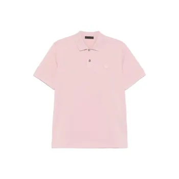 PRADA SS25 Polo Shirt Men's Pink