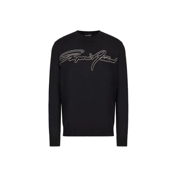 EMPORIO ARMANI SS23 Sweater Men's Navy Blue-0