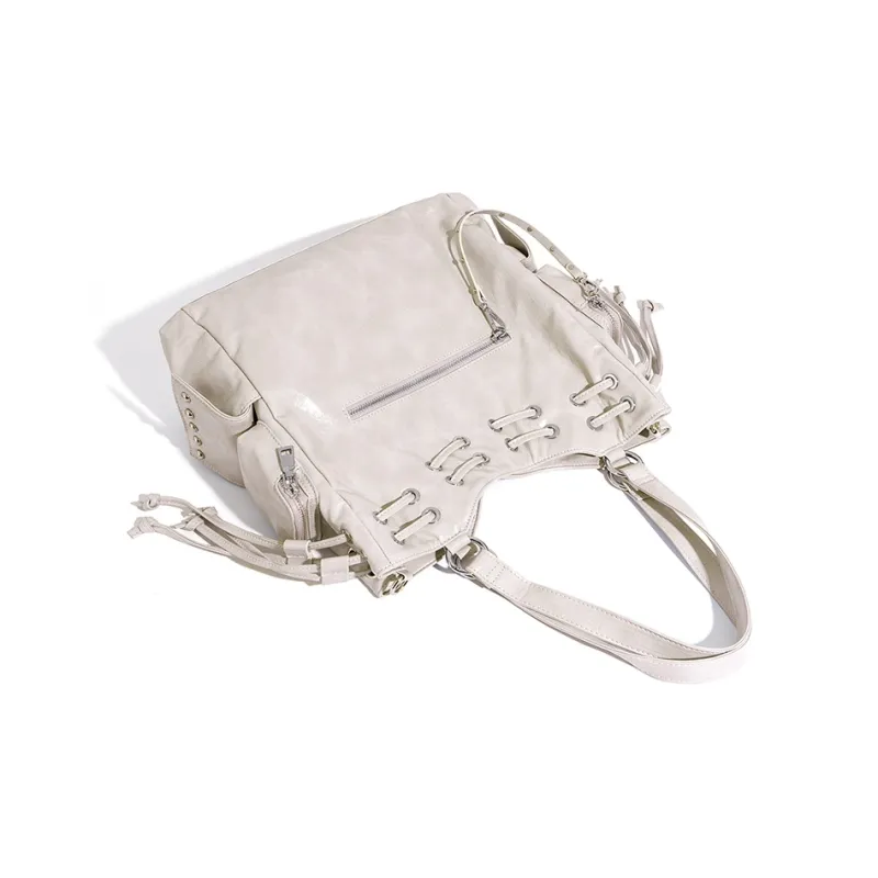 Vigno Synthetic Leather Shoulder Bag, Handbag Women's Black/Red/White-9