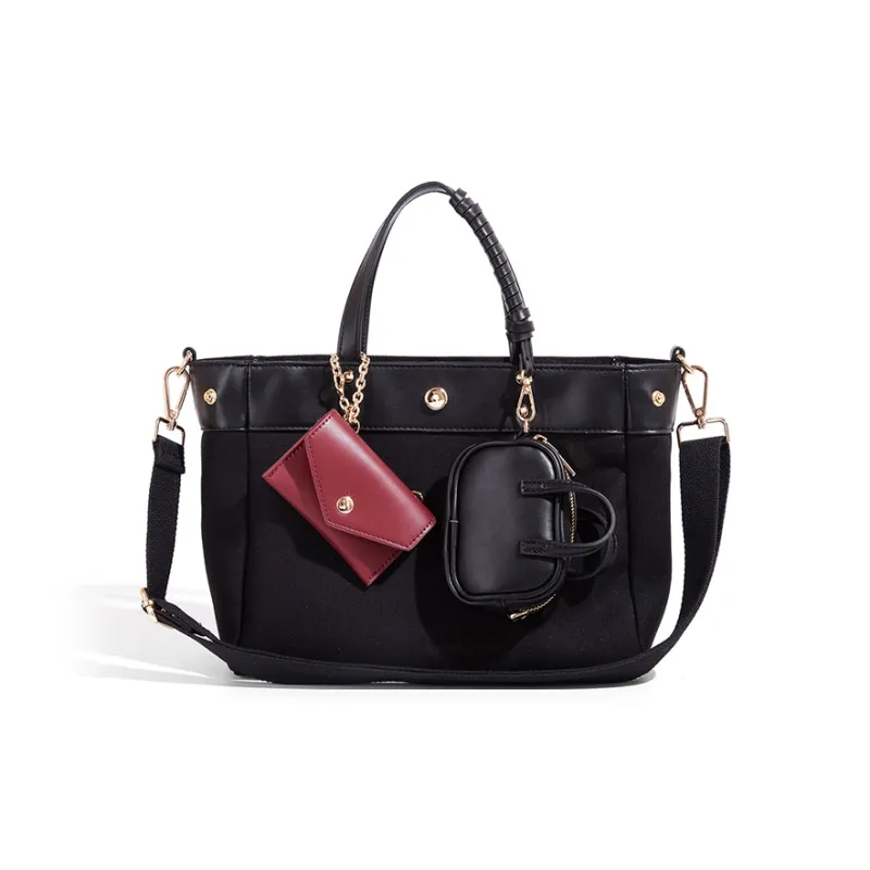 Vigno Canvas Handbag, One Shoulder, Crossbody Bag Women's Multicolor-14