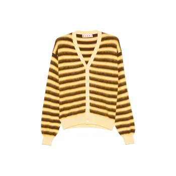 MARNI Striped Button Fastened Cardigan