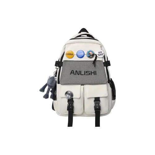 Single Warehouse Nylon Backpack Unisex Light Gray/Black/Navy Blue/Beige