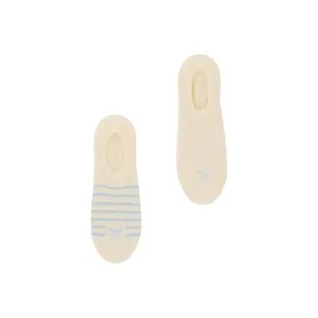 EMPORIO ARMANI SS25 No Show Socks Women's 2 Pack Beige