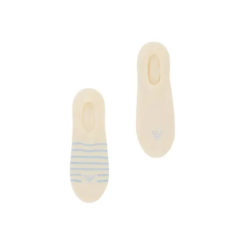 EMPORIO ARMANI SS25 No Show Socks Women's 2 Pack Beige