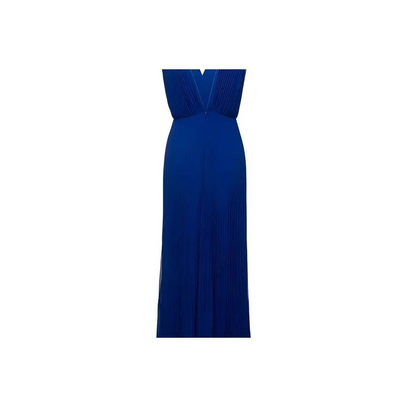 MaxMara V Neck Pleated Dress-2