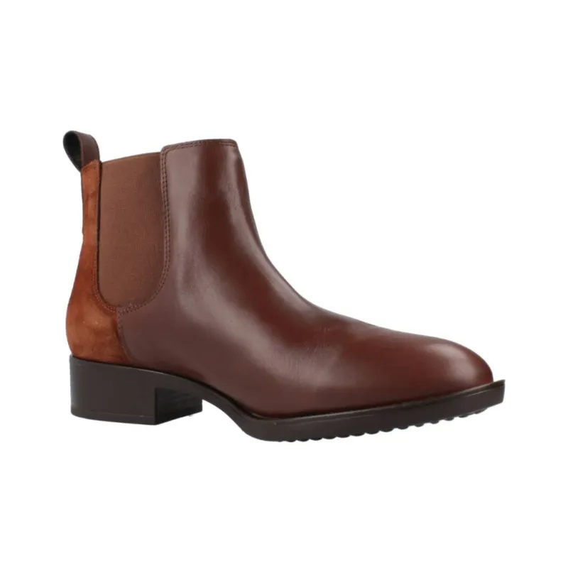 GEOX D Felicity Chelsea Boots Women's Brown-3