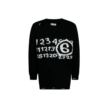 MM6 Maison Margiela Numeric Distressed Jumper
