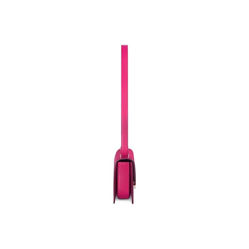 CARTIER Double C Calfskin Shoulder Bag, Crossbody Bag Mini Women's Pink Purple-2