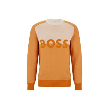 HUGO BOSS Sweaters Men Orange