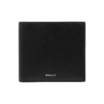 BALLY Grain Cow Leather Wallet Regular Men's Black