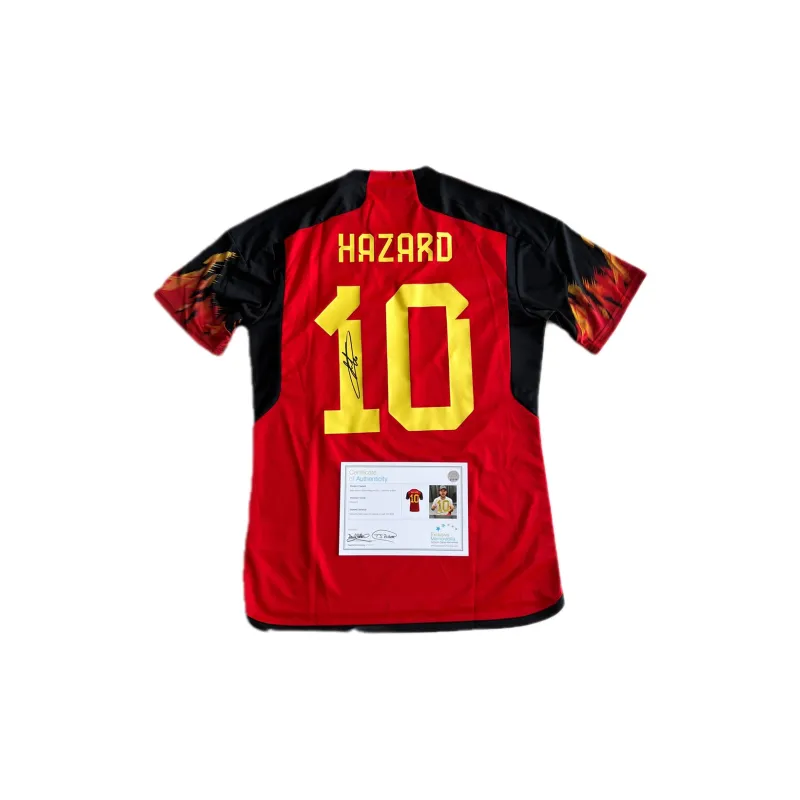 EM Belgian Team Jersey Includes Certification Certificate, Framing Not Included Men's-0