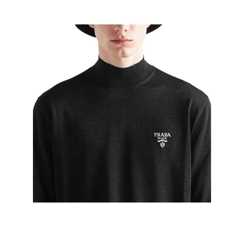 PRADA Sweaters Men Black-2