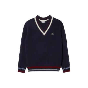 LACOSTE Crocodile patch Wool Jumper