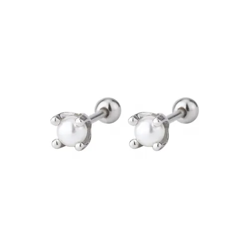 PHOENIXSILY S 999 Fine Silver Stud Earrings Women's