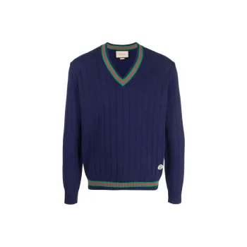 GUCCI Sweaters Men Navy Blue