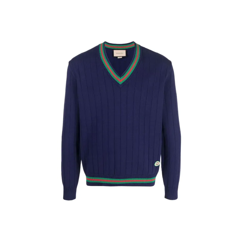 GUCCI Sweaters Men Navy Blue-0