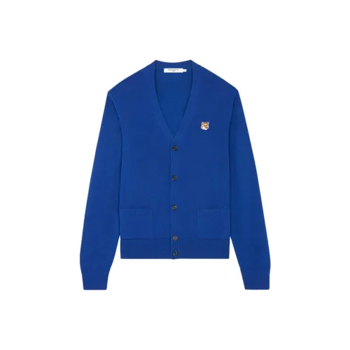 Maison Kitsune Fox Head Patch Knit Cardigan