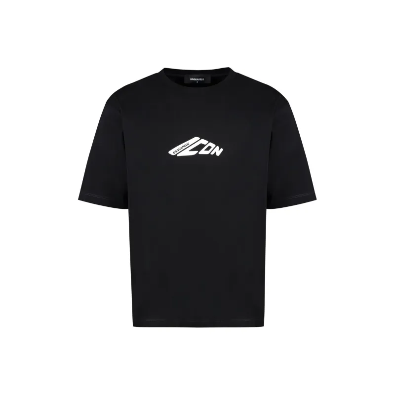 DSQUARED 2 Icon Logo Printed Crewneck T Shirt-0