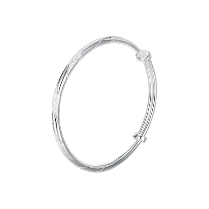 CHAOHONGJI 999 Fine Silver Bangles Women's-0