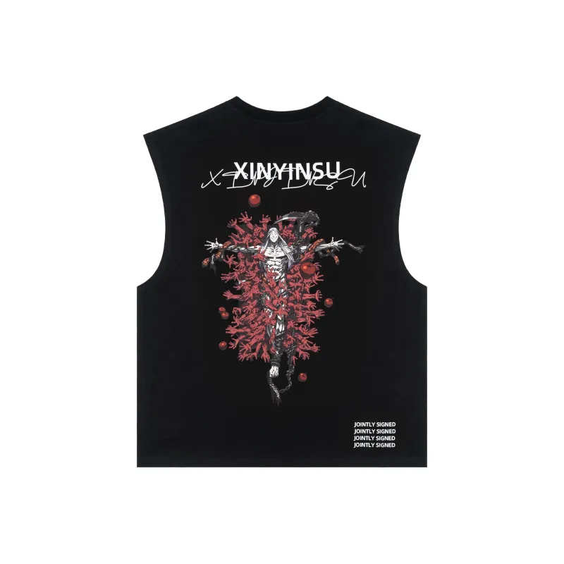 XINYINSU X SHISHANGZUIQIANG Tank Tops Unisex-6