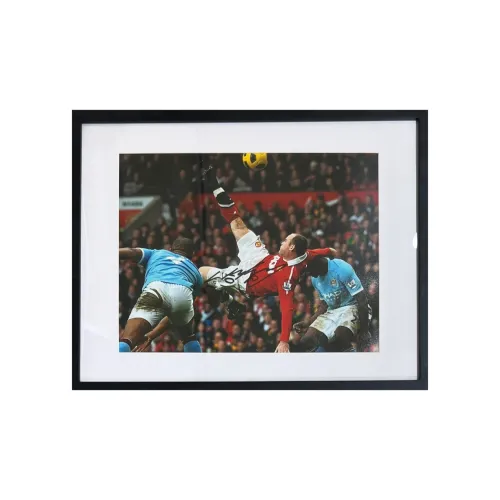 ICONS.com Manchester United Vs Manchester City Derby Includes Frame Outer Frame Size  38.6x48.6cm