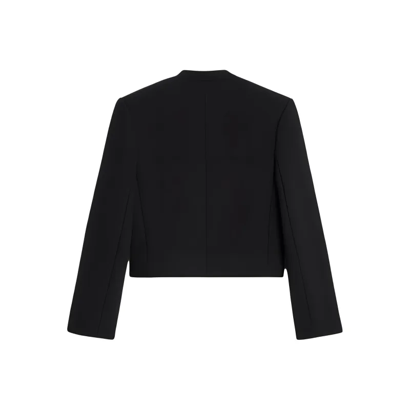 CELINE Jacket In Satin lined Double Faced Wool Crepe-1