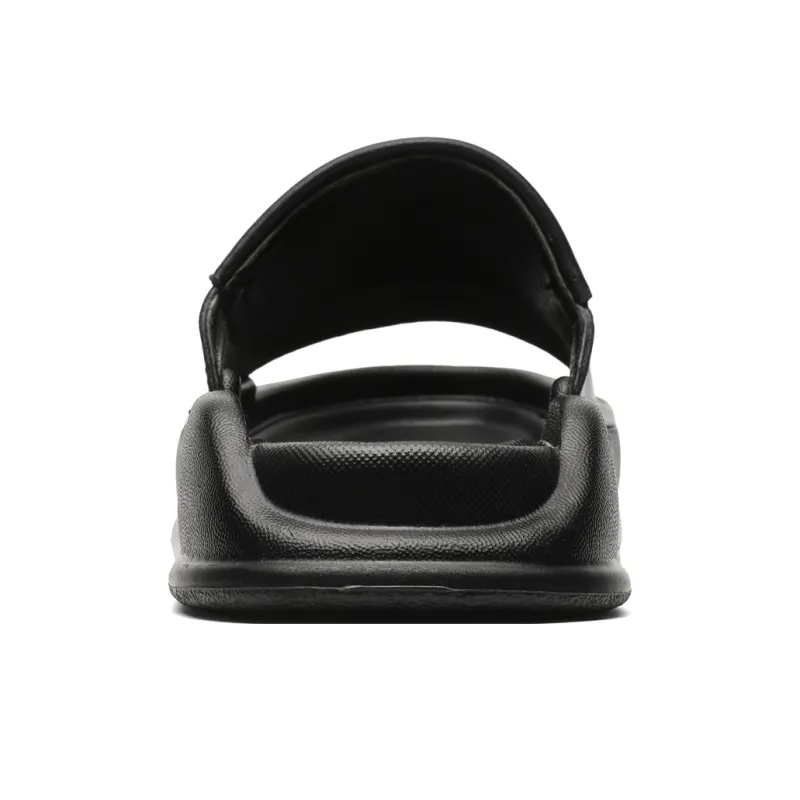 ΛOLUNKΛ Slip Resistant Slide Slippers Men's Black-2