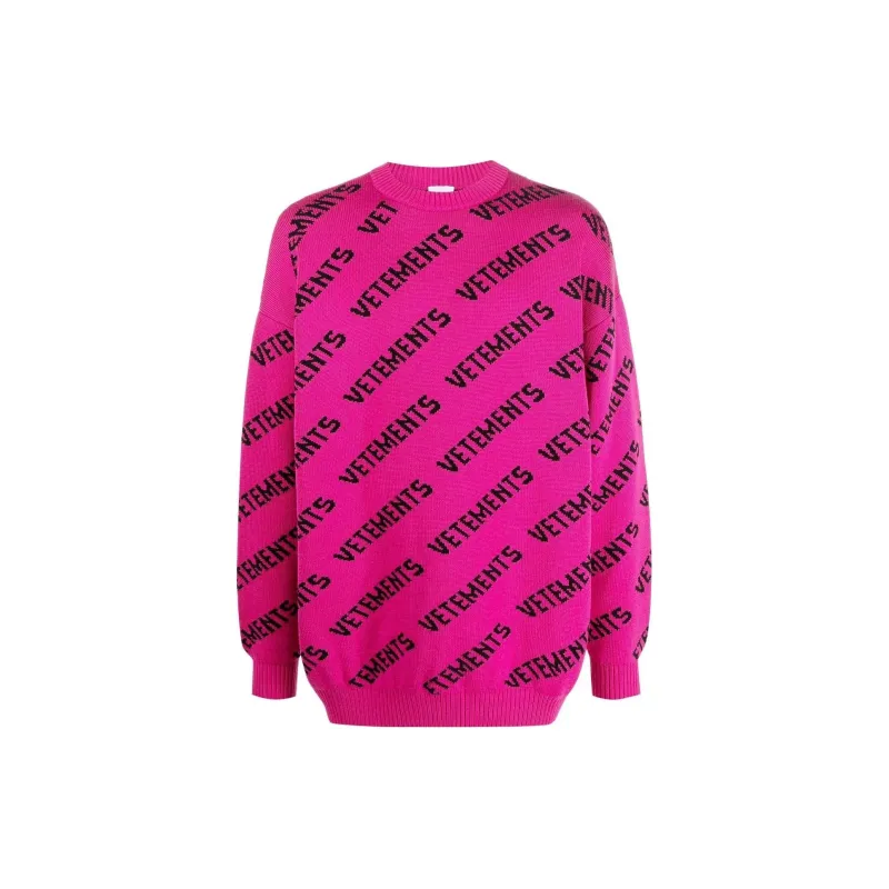Vetements Sweaters Unisex Pink-0