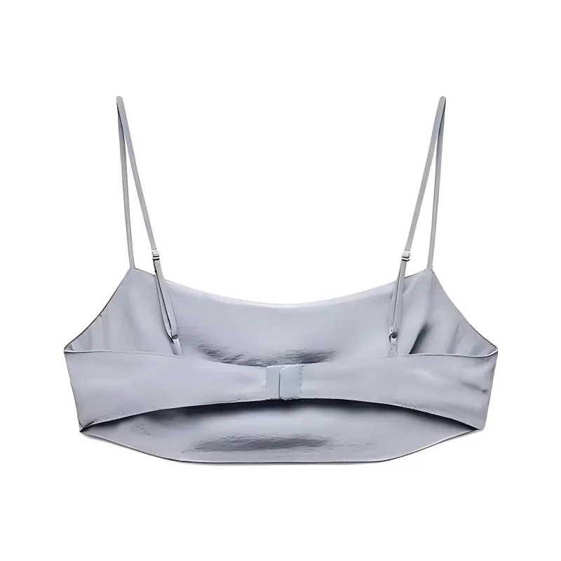 ZARA Strapless Top Women's Gray-1