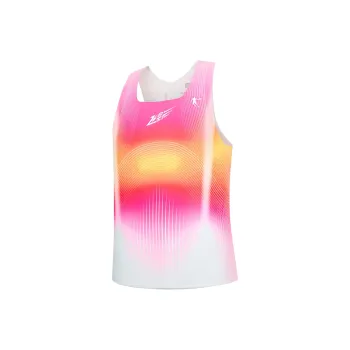 QIAODAN Feiying Tank Top Men's Neon Pink/Bright Yellow/Jordan White Gradient Print