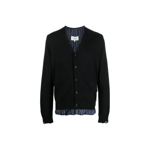 Maison Margiela Distressed Effect V Neck Buttoned Cardigan