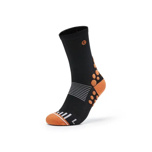 QIAODAN Running Socks Men's 1 Pack Black