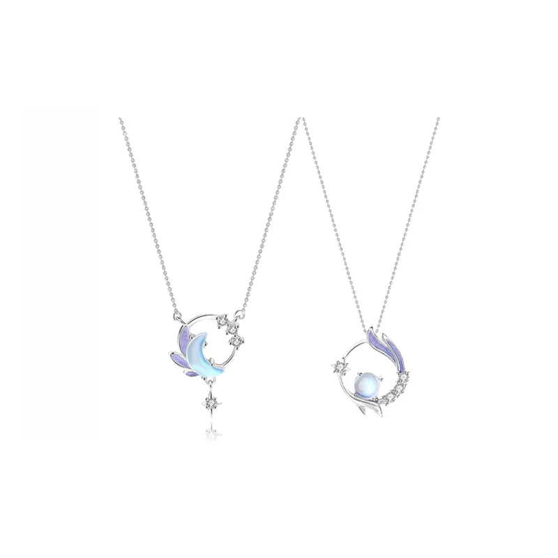 CHINA GOLD 925 Sterling Silver Necklaces Women's-5