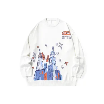 GENANX Sweaters Unisex White