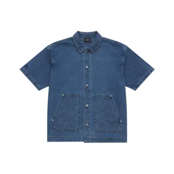 MLB MONOGRAM Collection New York Yankees SS25 Shirt Unisex Denim