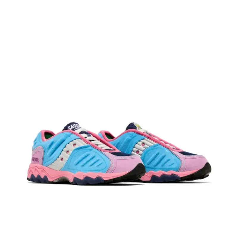 Saucony Matrix Jae Tips No Shoes In The House Blue Pink-2