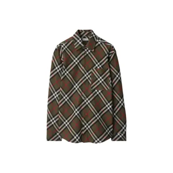 Burberry Long Sleeved Checked Buttoned Shirt