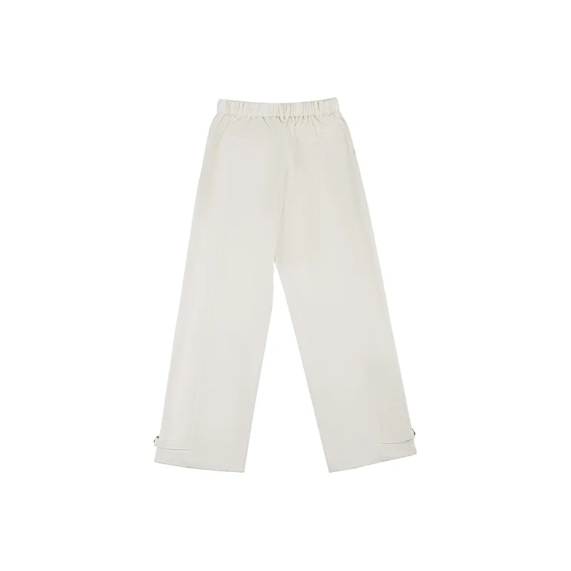 VOBA Casual Pants Unisex White-1
