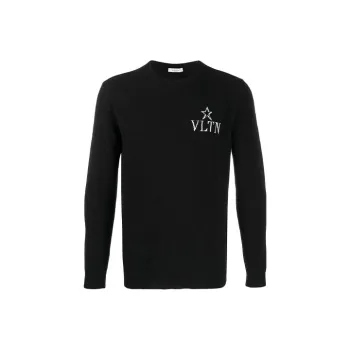 Valentino Cashmere Sweaters Men Black