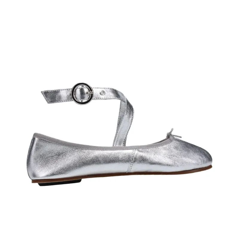 Repetto Bel Argent Casual Single Shoes Women's Silver-1