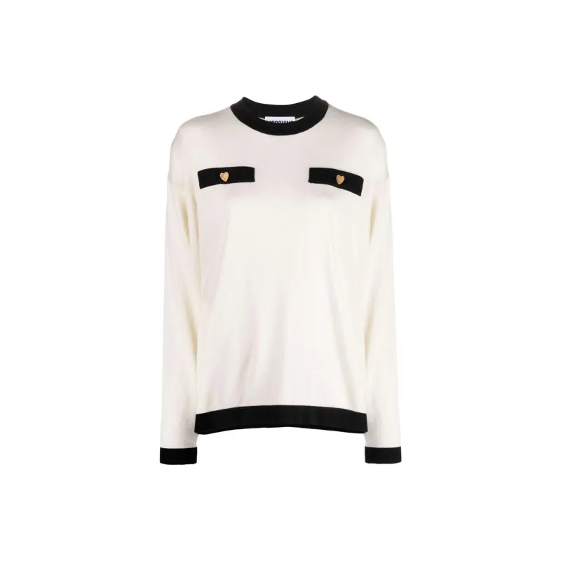 MOSCHINO Sweater Men's Ivory White-0