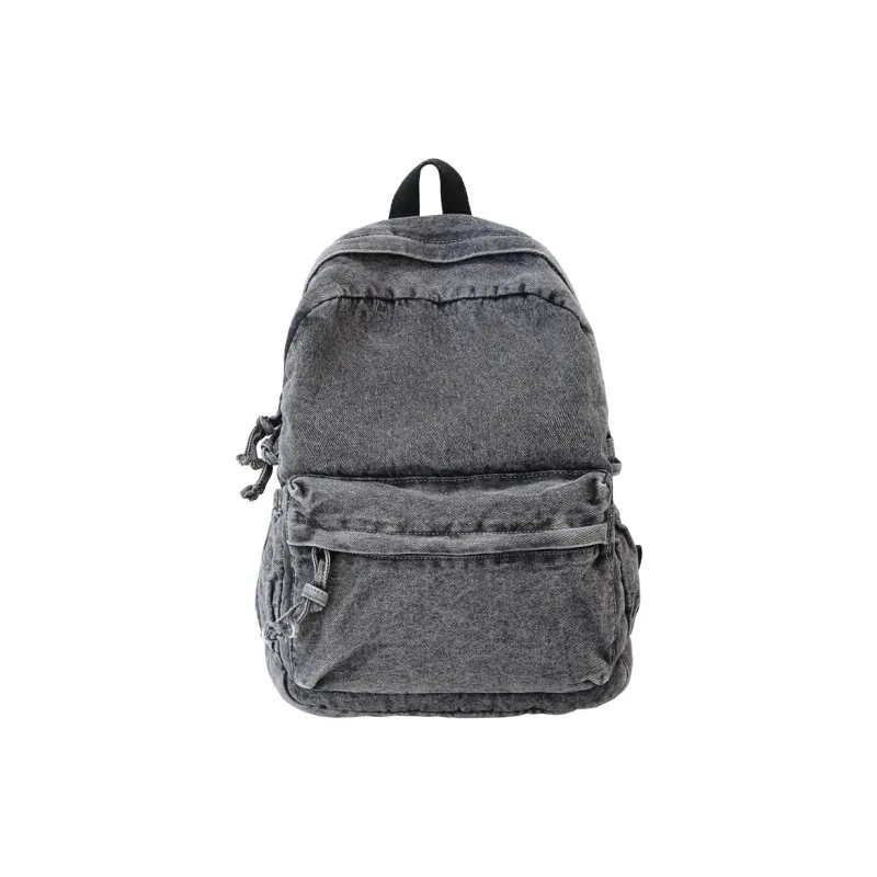 Single Warehouse Denim Backpack Unisex Dark Blue/Gray/Light Blue-12